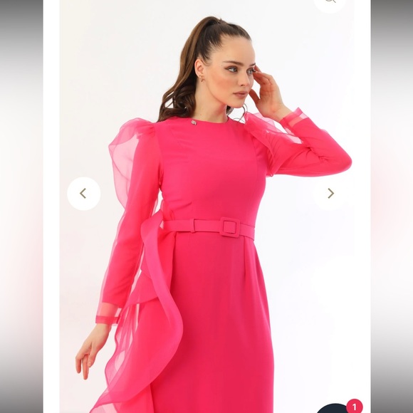 Moda Natty Fusia S&D Frida Modest Dress - Picture 2 of 4